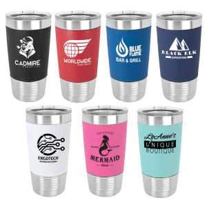 Polar Camel 20 oz Tumbler with Silicone Grip and Clear lid