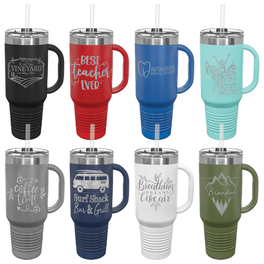 Polar Camel 40 oz Travel Mug with Handle